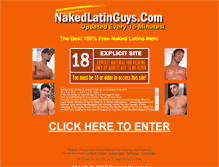 Tablet Screenshot of nakedlatinguys.com